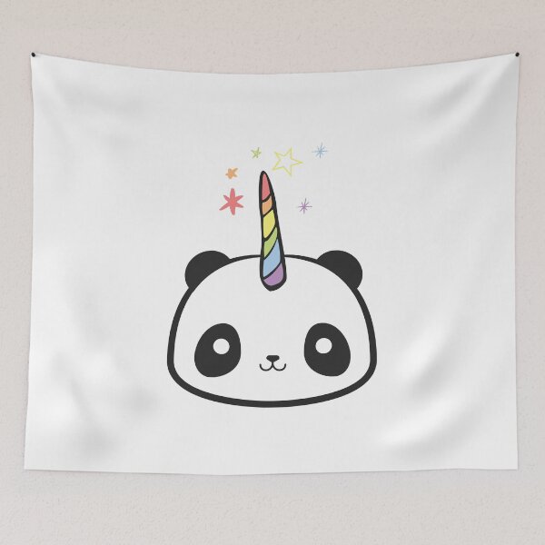 Item preview, The Original Pandacorn Kawaii Cute Magical Rainbow Unicorn Panda Graphic designed and sold by TocaLuna.
