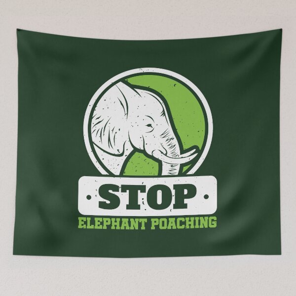 Item preview, Save The Elephants Stop Elephant Poaching designed and sold by jaygo.