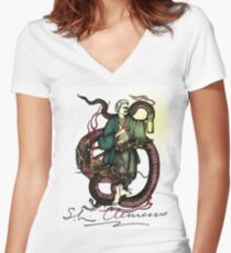 Samurai Twain Women's Fitted V-Neck T-Shirt