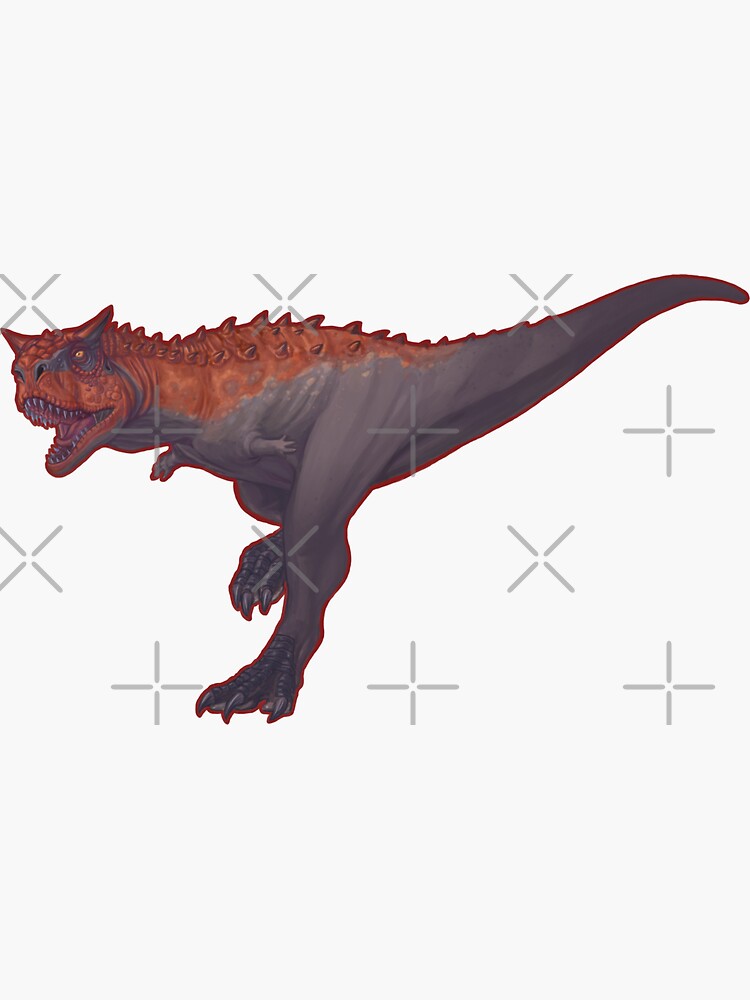 Thumbnail 3 of 3, Sticker, Carnotaurus sastrei designed and sold by coffeeisblack.