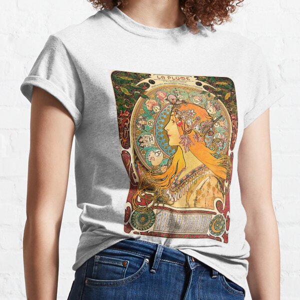 HD. Zodiac (Second version), by Alphonse Mucha (1896) HIGH DEFINITION Classic T-Shirt