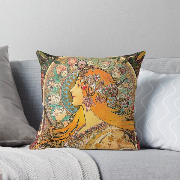 Item preview, HD. Zodiac (Original version), by Alphonse Mucha (1896) ORIGINAL COLORS designed and sold by MINDTHECHERRY.