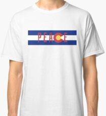 Colorado Flag Peace Shirt Classic T-Shirt