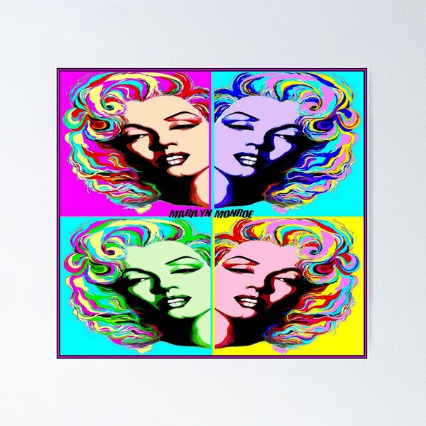 Item preview, MARILYN MONROE : Warhol Style Abstract Print designed and sold by posterbobs.