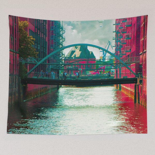 Item preview, Fascination Hamburg Speicherstadt Fleet Collage designed and sold by Margarita-Art.