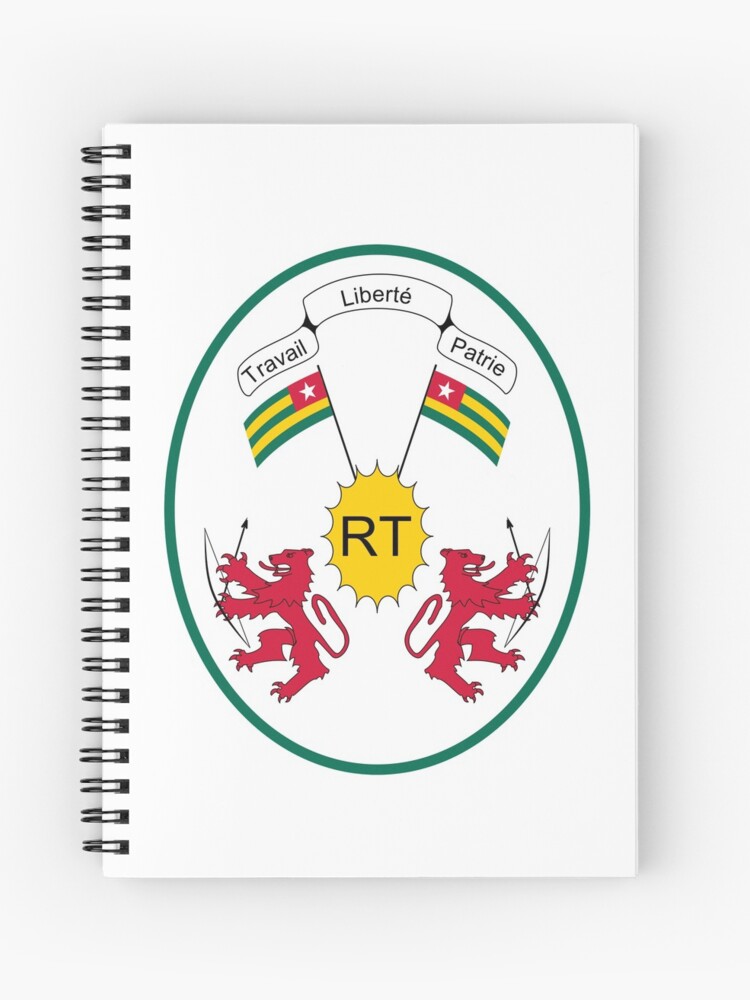 Togo Coat Of Arms Spiral Notebook By Tonbbo Redbubble