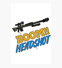 BOOM!! HEADSHOT. Photographic Print