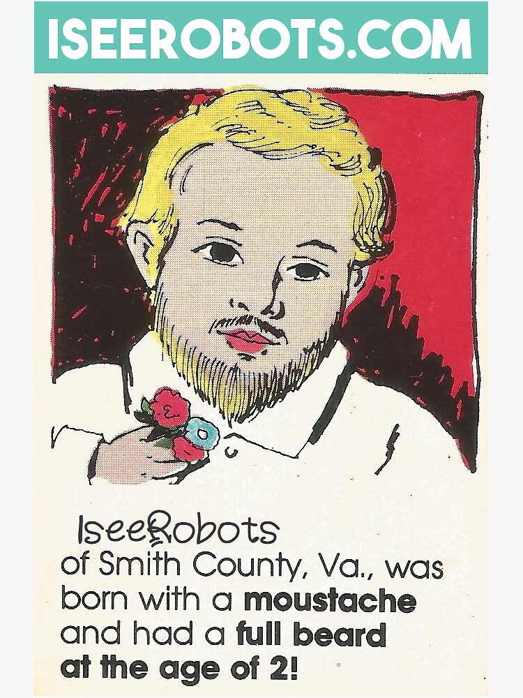 IseeRobots Ripley Sticker. He Grew A Whole Beard By The Age Of 2. by IseeRobots