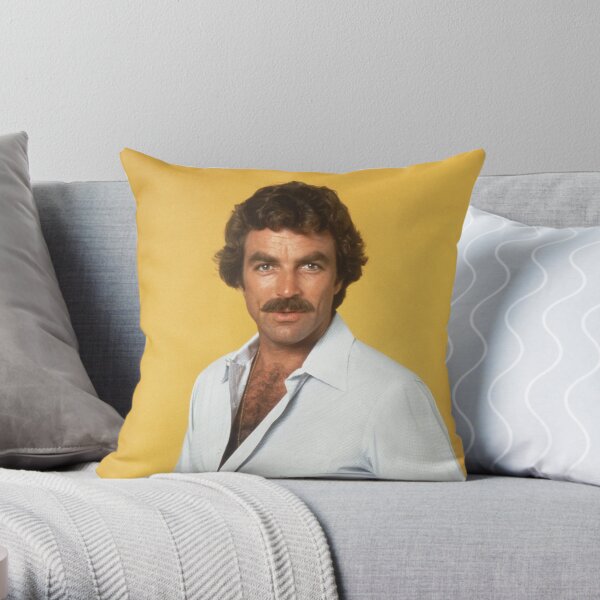 Tom Selleck Throw Pillow