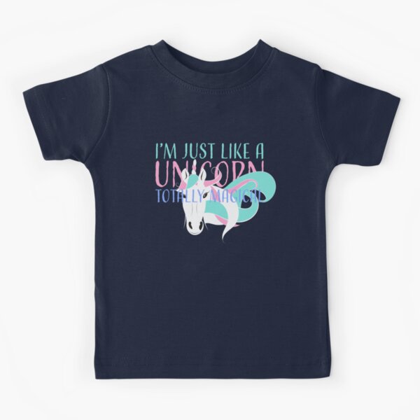Like a Unicorn Totally (horizontal) Kids T-Shirt