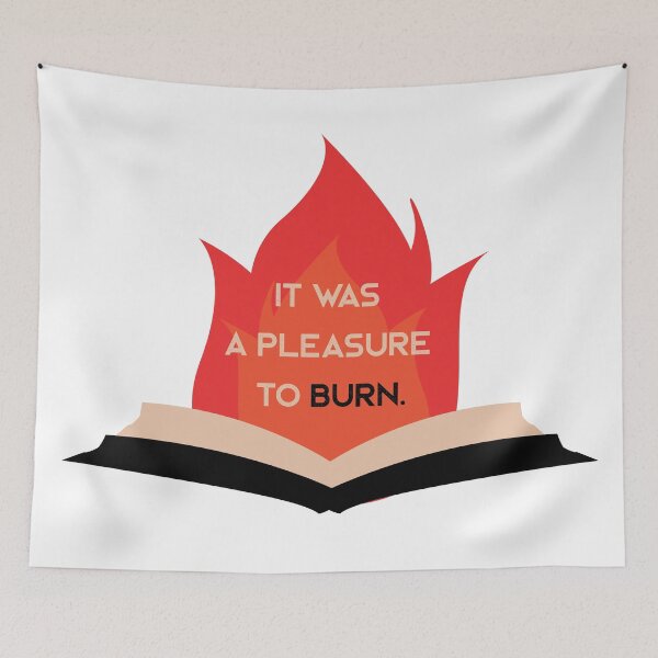 Item preview, It was a pleasure to burn - 451° designed and sold by TheQuirkySide.