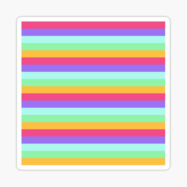Unicorn Stripes Sticker