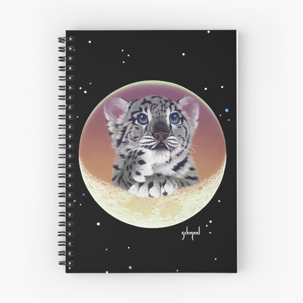 Item preview, Baby Snow Leopard Cub On Moon designed and sold by Schim Schimmel.