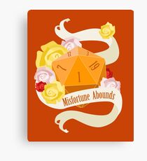d20 - Misfortune Abounds Canvas Print