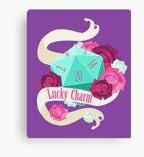d20 - Lucky Charm Canvas Print