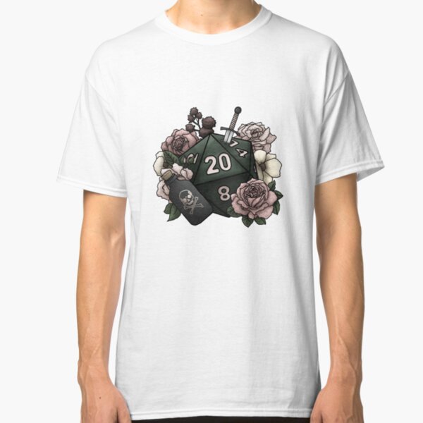 Rogue Class D20 - Tabletop Gaming Dice Classic T-Shirt