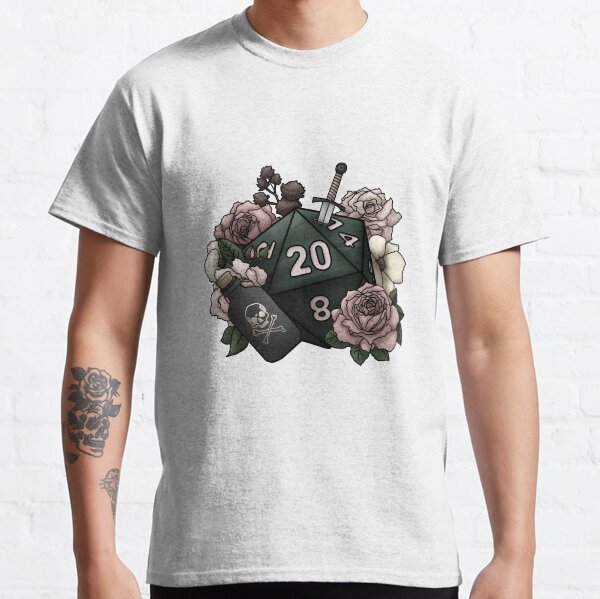 Rogue Class D20 - Tabletop Gaming Dice Classic T-Shirt