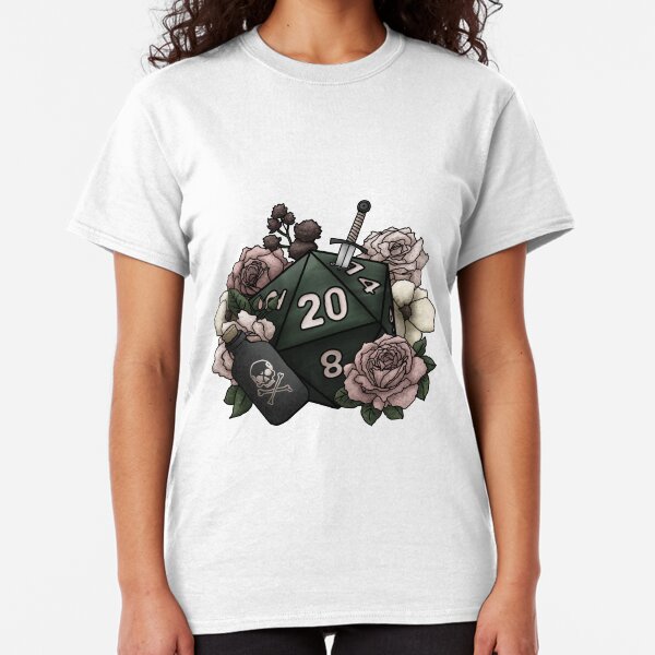 Rogue Class D20 - Tabletop Gaming Dice Classic T-Shirt