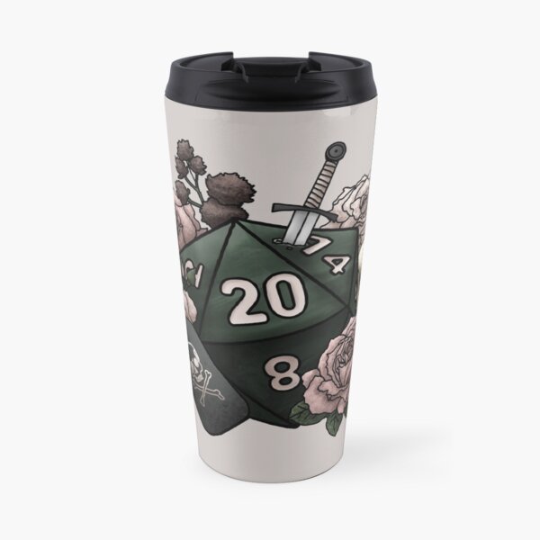 Rogue Class D20 - Tabletop Gaming Dice Travel Mug