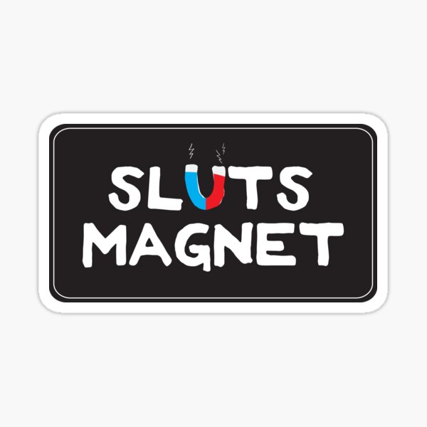 Imán de Sluts - motocicleta fresca o pegatinas divertidas del casco y regalos de los motoristas Pegatina