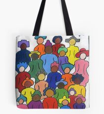 Eine Welt, eine Familie Text oben Tasche