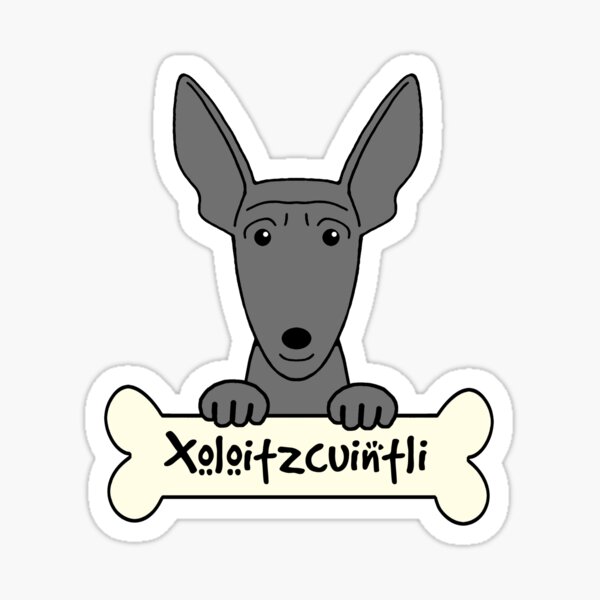 Vista previa del artículo con la obra «Xoloitzcuintli», diseñado y vendido por AnitaValle.