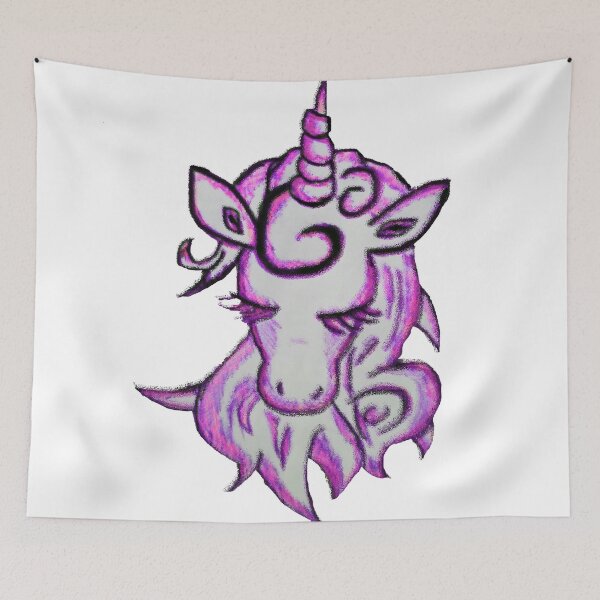 Item preview, Magical unicorn, unicorn, pink unicorn, cute unicorn, abstract art, digital art designed and sold by hvasilevshop.