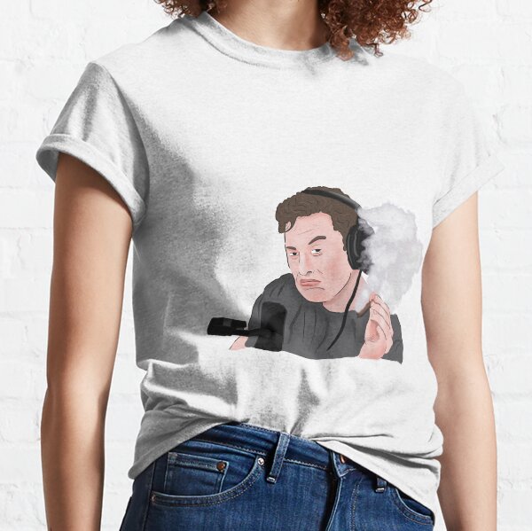 Elon Musk Fumer De L'herbe Meme T-shirt classique