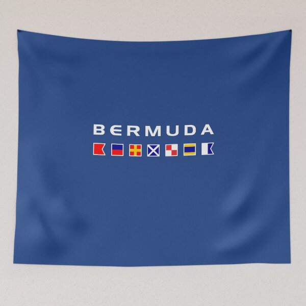 Item preview, Bermuda Maritime Nautical Signal Flags Dark Color designed and sold by TinyStarAmerica.