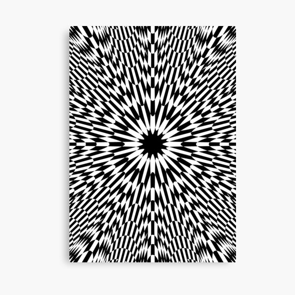 #abstract #pattern #wallpaper #design #texture #black #white #decorative #fractal #art #digital #blue #illustration #graphic #optical #geometric #seamless #star #green #color #monochrome #fabric  Canvas Print