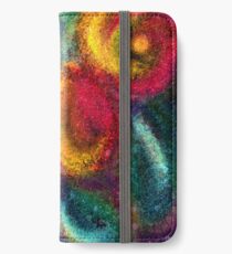 Grelle Farbe iPhone Flip-Case/Hülle/Klebefolie