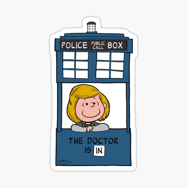 The Doctor is In Sticker