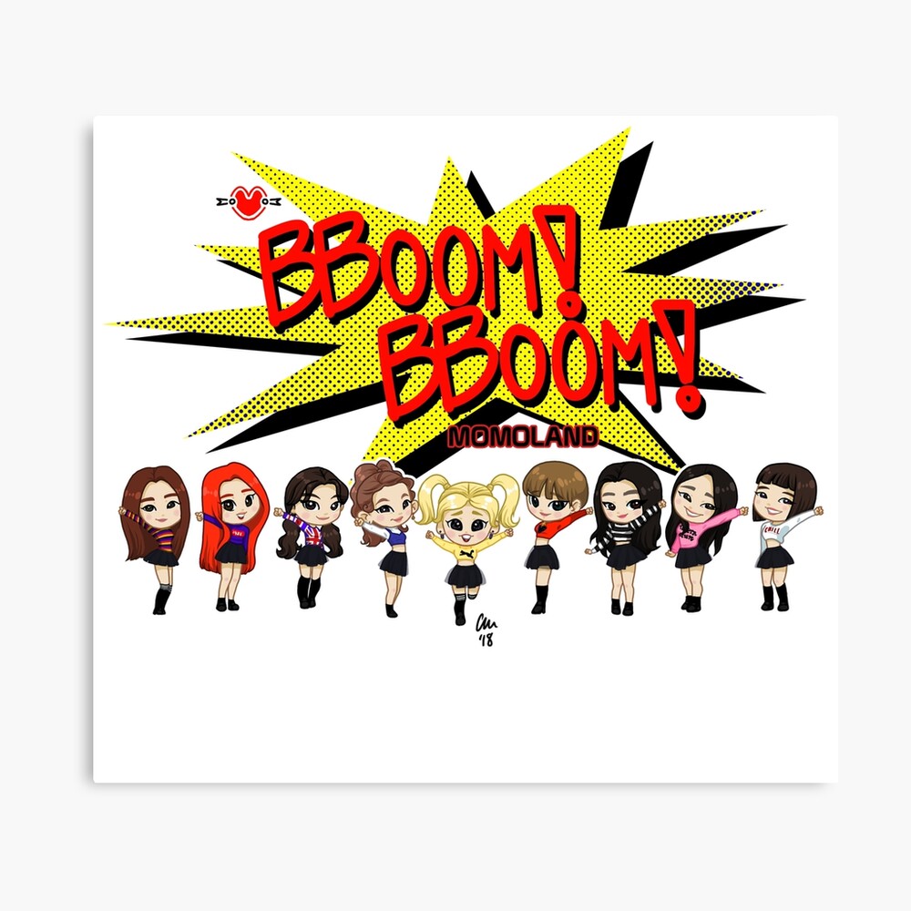 Lámina rígida for Sale con la obra «MOMOLAND - Bboom Bboom Chibis» de  Christie Mannino | Redbubble