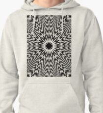 #abstract #pattern #wallpaper #design #texture #black #white #decorative #fractal #art #digital #blue #illustration #graphic #optical #geometric #seamless #star #green #color #monochrome #fabric Pullover Hoodie