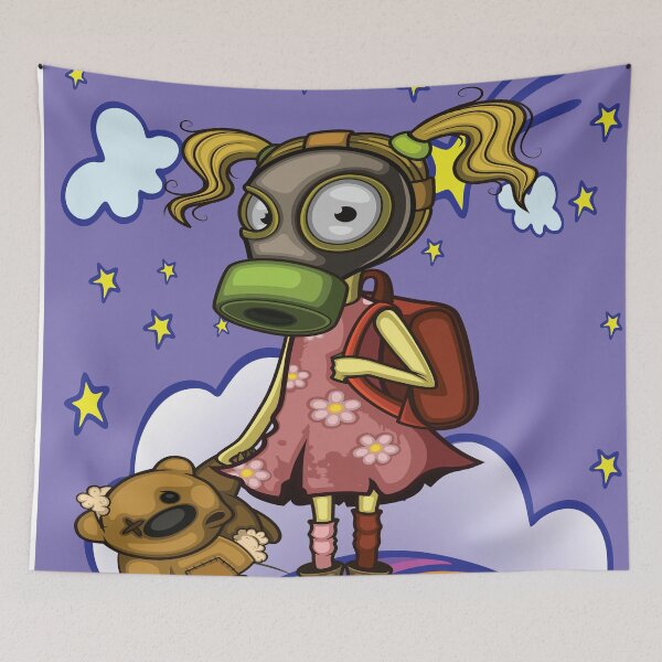 Item preview, Polluted Girl Unicorn Background Pollution Rise Against Pollution Polluted World designed and sold by ProjectX23.