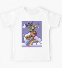 Polluted Girl Unicorn Background Pollution Rise Against Pollution Polluted World Kids Tee