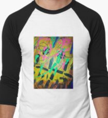 Abstract acrylic Men's Baseball ¾ T-Shirt