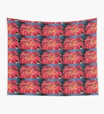 Giant Red Dahlia masquerading as sea anemone Wall Tapestry