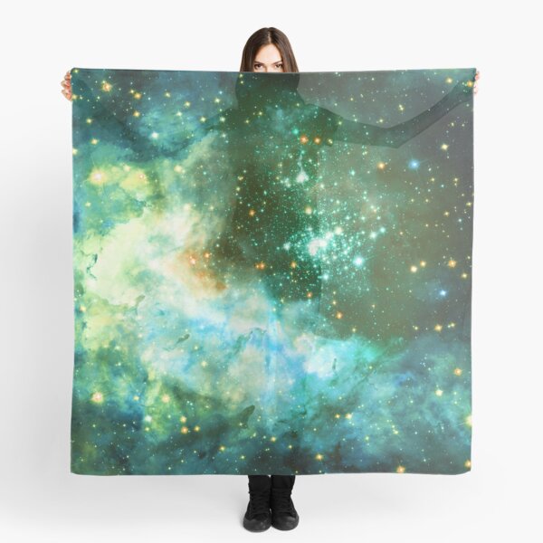 Green Galaxy - Westerlund 2 — Hubble’s 25th Anniversary Image (Color Enhanced) Scarf