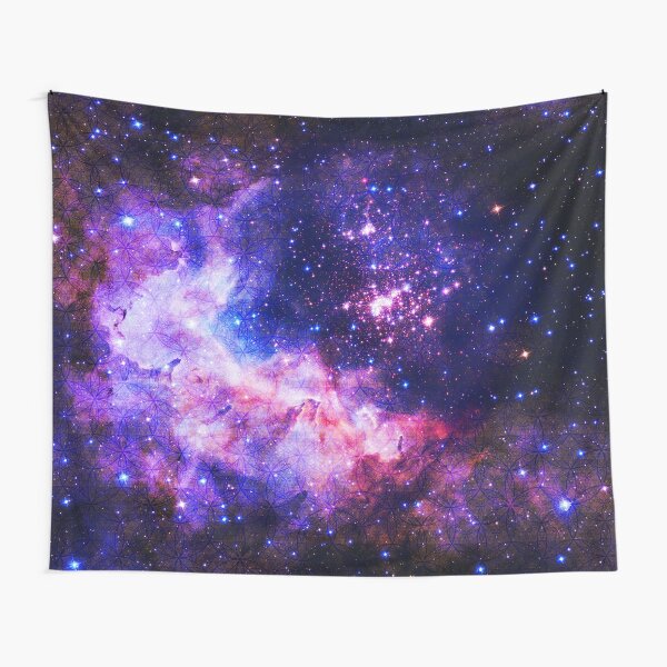 Purple Universe - Flower of Life Infinite Pattern - Westerlund 2 (Color Enhanced) Tapestry