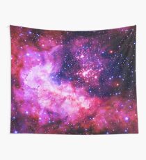 Pink Universe / Galaxy - Infinite Flower of Life Pattern - Westerlund 2 — (Color Enhanced) Wall Tapestry