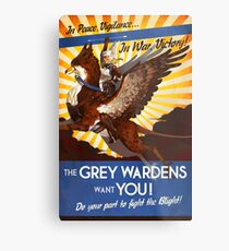 In Peace, Vigilance...In War, Victory! Metal Print