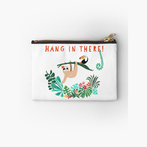 Artikelvorschau, "Halte durch!" Niedliches Faultier und Toucan Jungle Design entworfen und verkauft von Sandra Hutter.