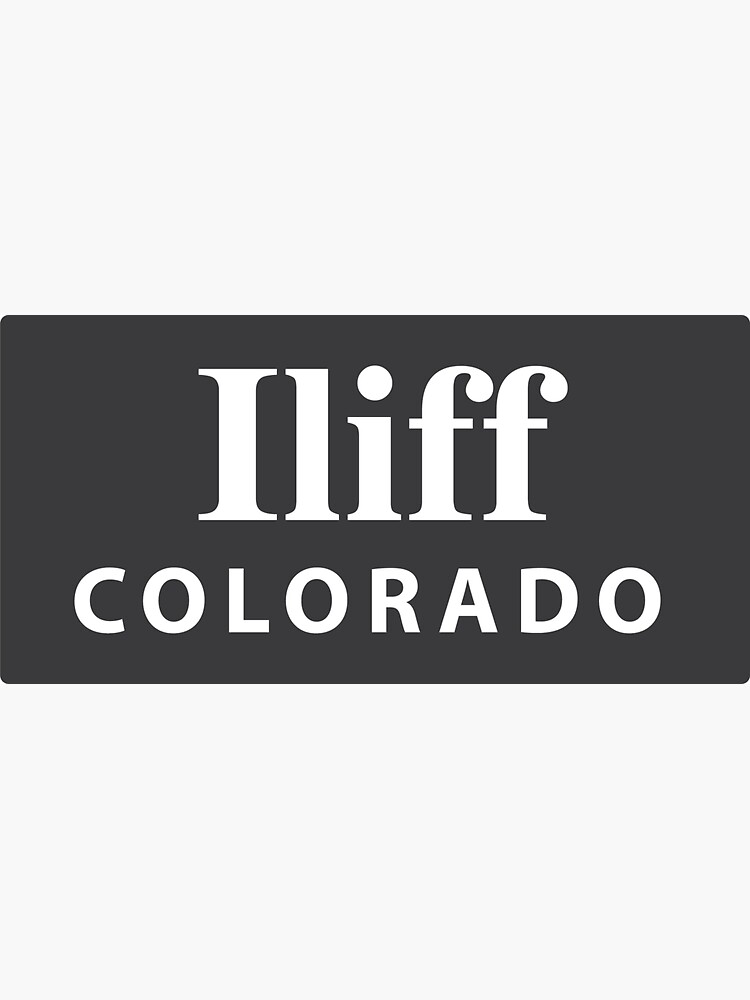 "Iliff, Colorado" Sticker for Sale by EveryCityxD2 Redbubble