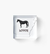 Arkansas Horse Lover Gifts Acrylic Block