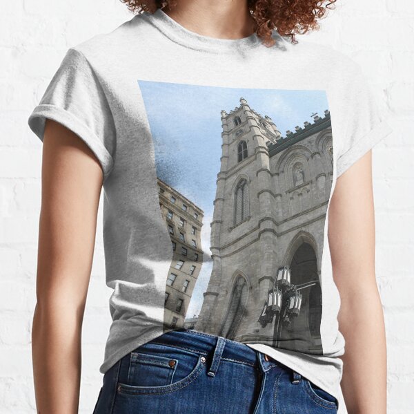 church cathedral architecture building religion tower gothic france europe old city catholic landmark religious portugal travel facade sky history stone ancient monument medieval st tourism Classic T-Shirt