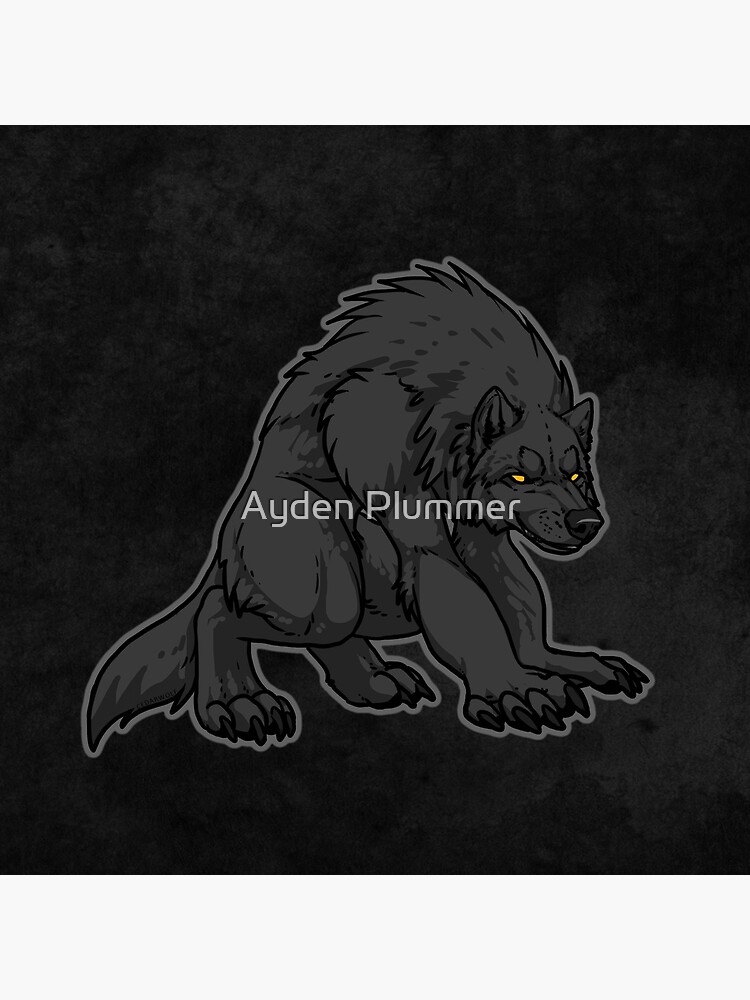 "Crouching Werewolf" Photographic Print by DarkIceWolf Redbubble