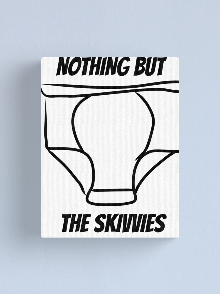 Thumbnail 1 of 3, Canvas Print, Nothing But The Skivvies designed and sold by The Studio Red.