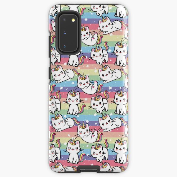 Caticorn Rainbow Pattern Design Samsung Galaxy Tough Case