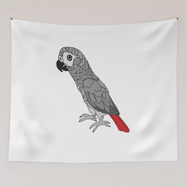 Item preview, African Grey Parrot designed and sold by nolessjess.